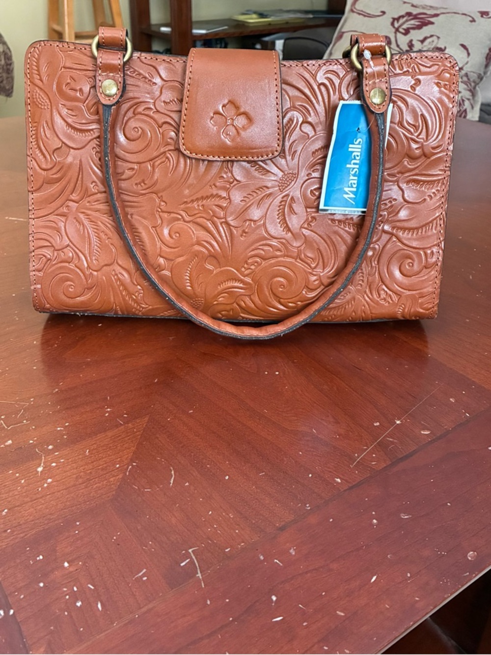 Patricia Nash Embossed Floral Handbag
